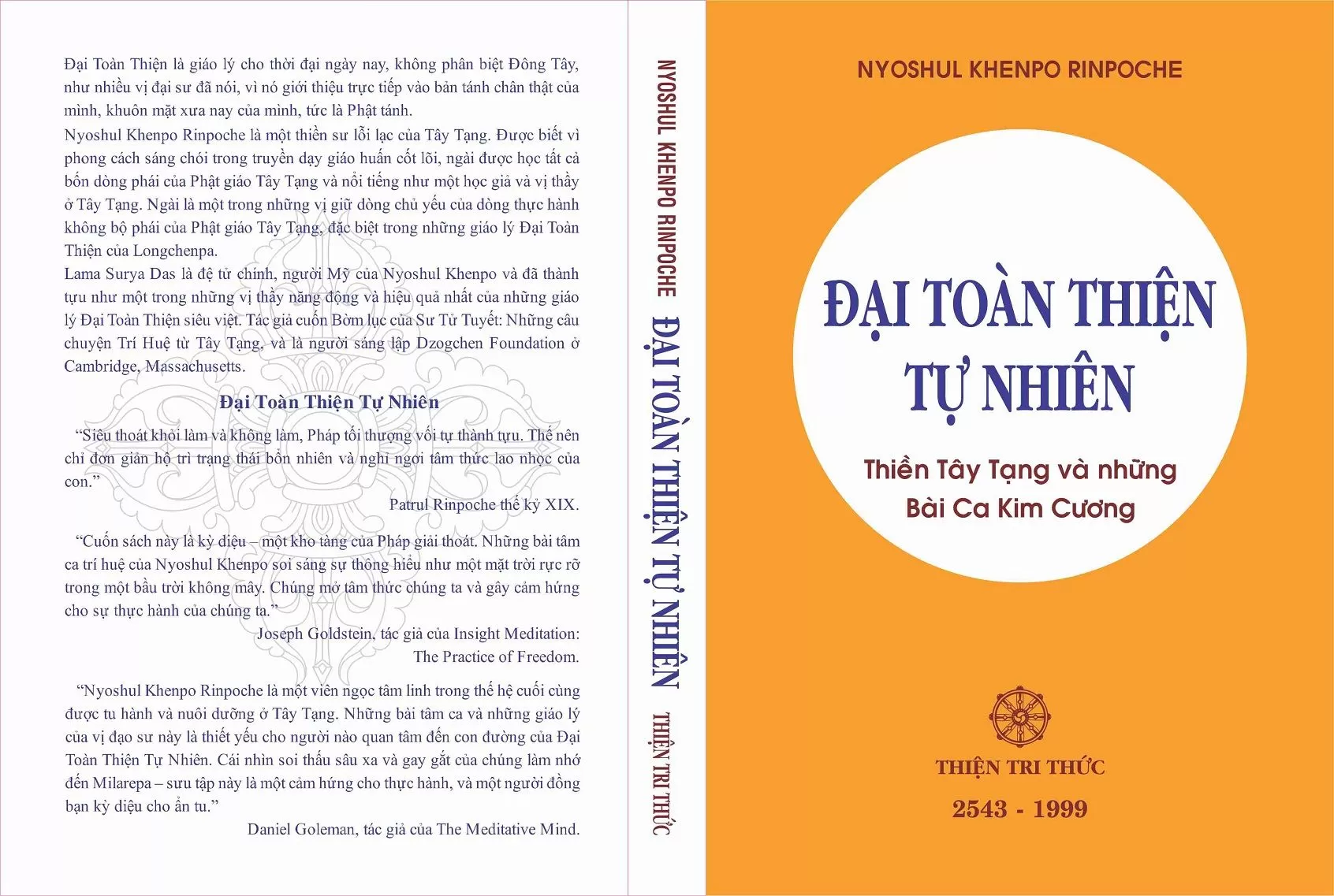 ĐẠI TOÀN THIỆN TỰ NHIÊN - Thiền Tây Tạng và những Bài Ca Kim Cương - Nyoshul Khenpo Rinpoche